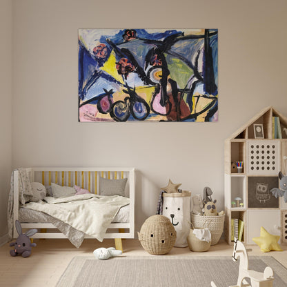 Abstract Still Life - 1950 - Walasse Ting Art Prints - 100x150 cm / 40x60″ inches | Walasse Ting Poster | Walasse Ting Prints