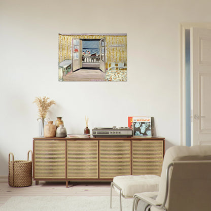 INTERIOR JULY 14TH ETRETAT 1920 - Henri Matisse Brushed Aluminum Print - 70x100 cm / 28x40 inches | Henri Matisse Aluminum Print | Henri Matisse Prints
