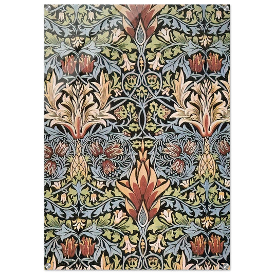 SNAKESHEAD PRINTED TEXTILE 1876 - William Morris Acrylic Print - 70x100 cm / 28x40″ inches | William Morris Wall Art | William Morris Prints