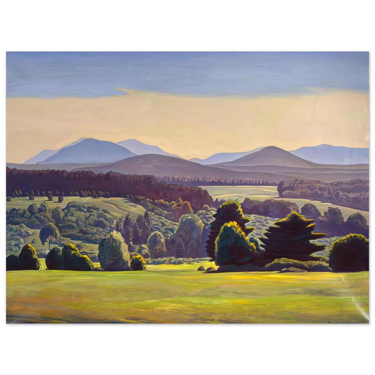 Rockwell Kent - Summer Day. Asgaard  75x100 cm / 30x40inches Fine Art Poster