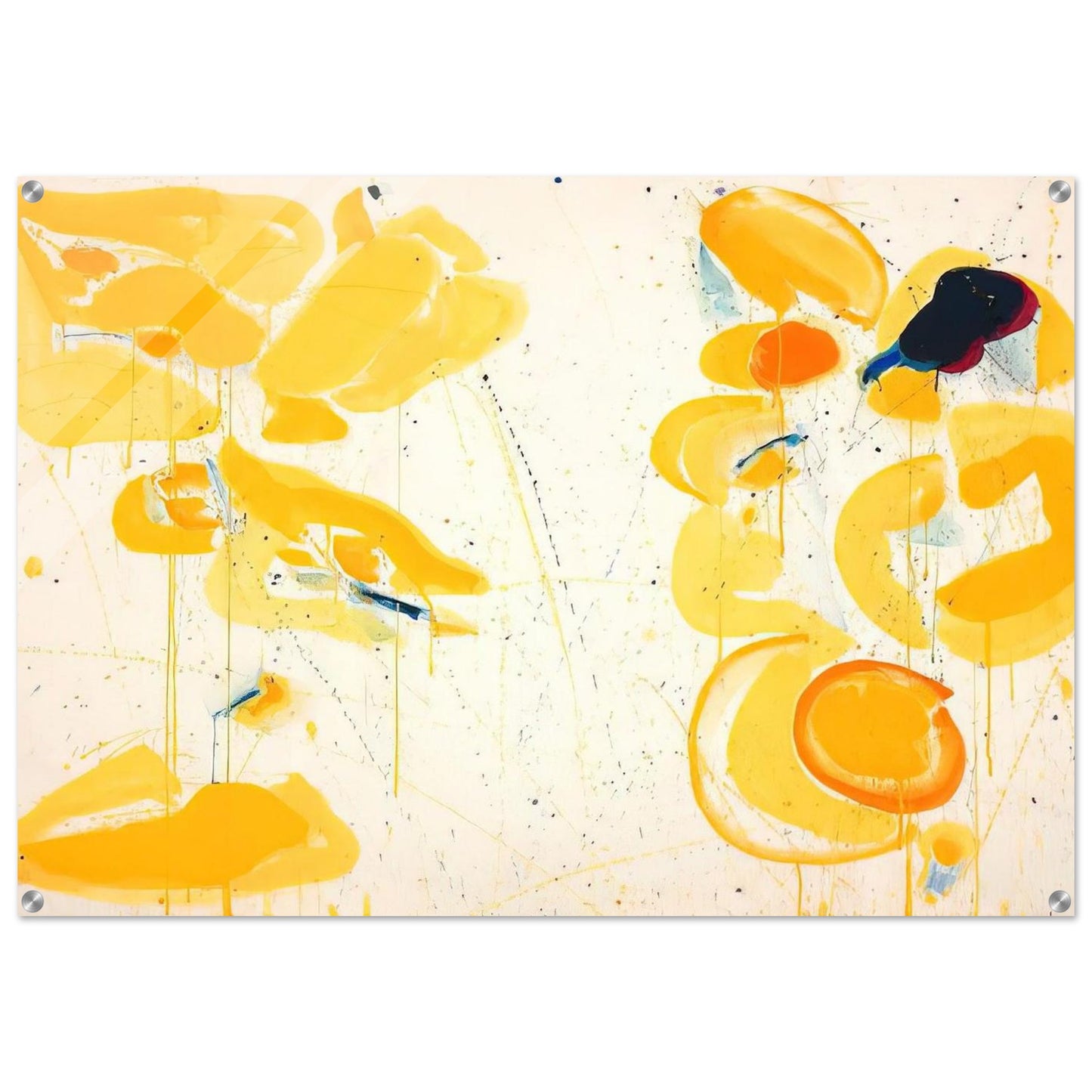 Untitled  Yellow  - Sam Francis Acrylic Print - 70x100 cm / 28x40″ inches