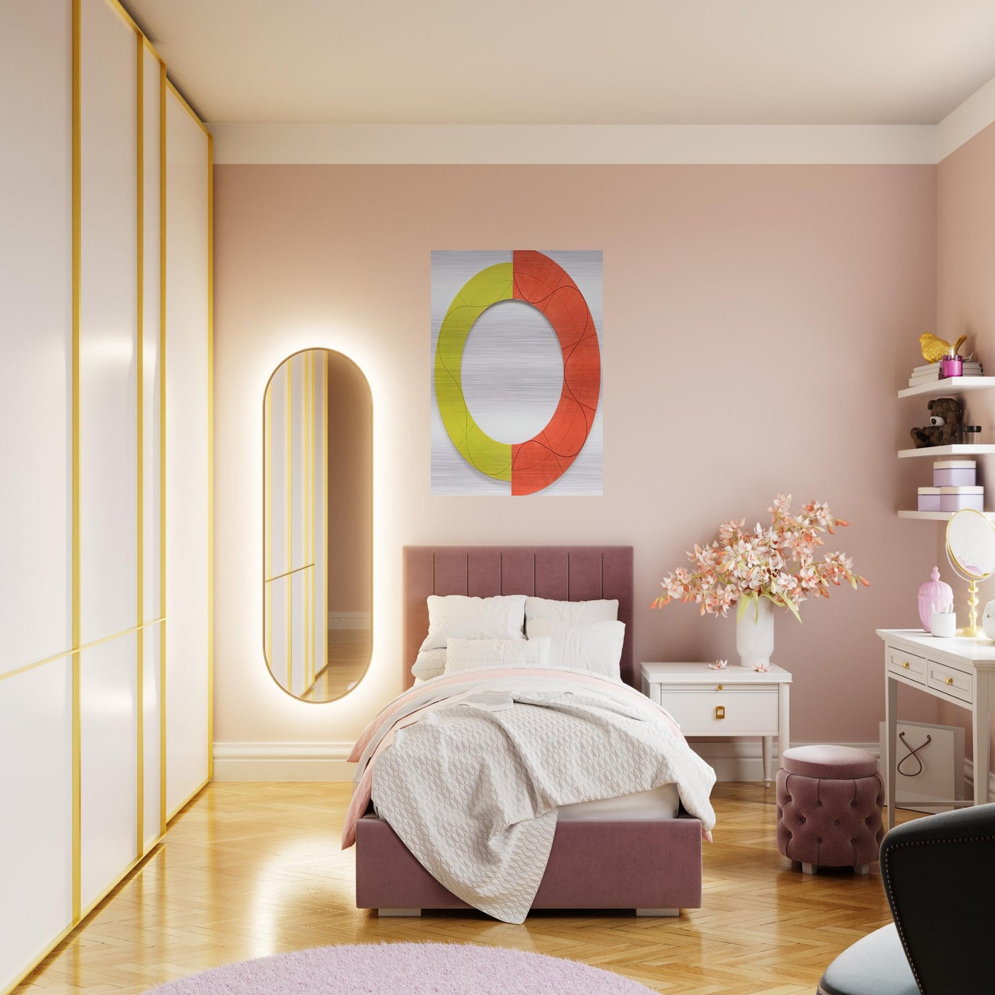 SPLIT RING IMAGE 1 2009 - Robert Mangold Brushed Aluminum Print - 70x100 cm / 28x40 inches | Robert Mangold Aluminum Print | Robert Mangold Prints