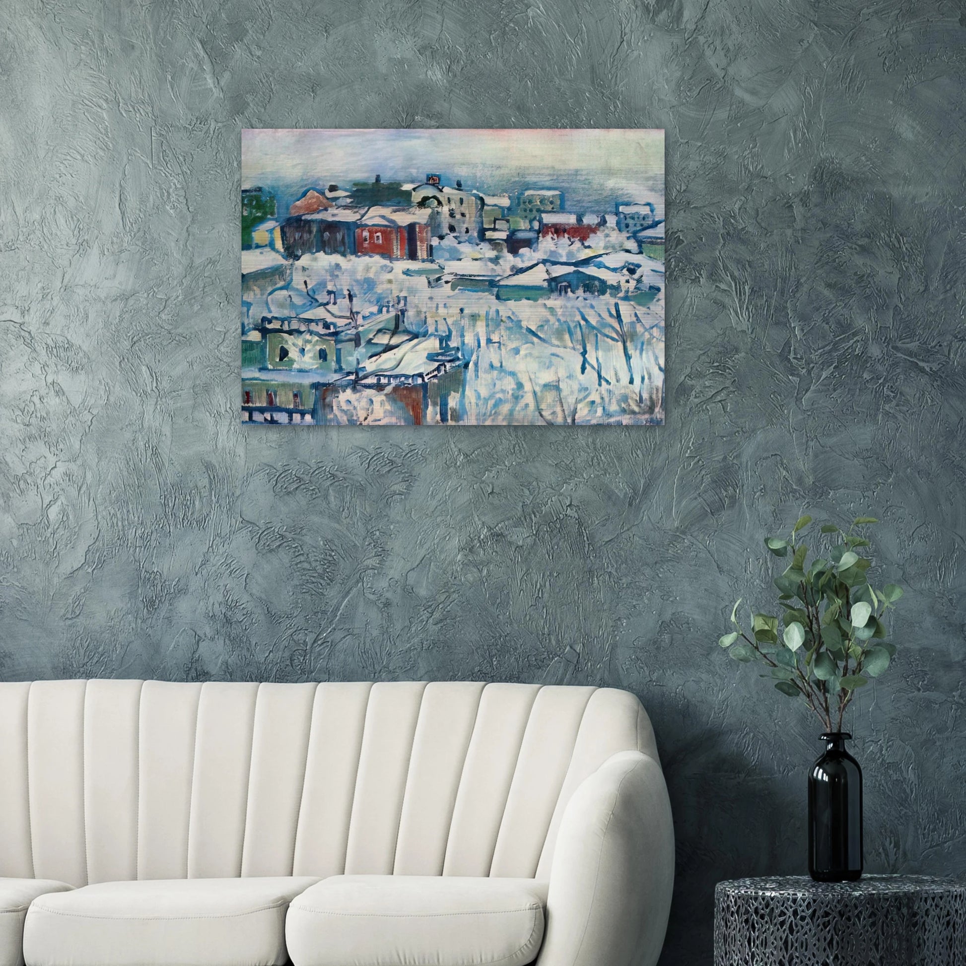 MOSCOW SMOLENSKY BOULEVARD STUDY 1916 - Wassily Kandinsky Brushed Aluminum Print - 70x100 cm / 28x40 inches | Wassily Kandinsky Aluminum Print | Wassily Kandinsky Prints
