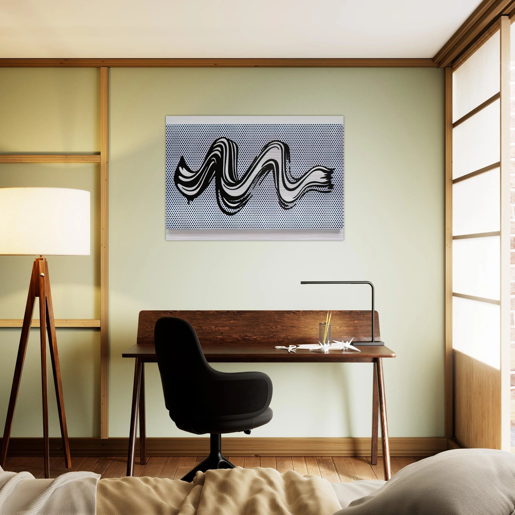 BRUSHSTROKE 1965 - Roy Lichtenstein Brushed Aluminum Print - 70x100 cm / 28x40 inches | Roy Lichtenstein Aluminum Print | Roy Lichtenstein Prints