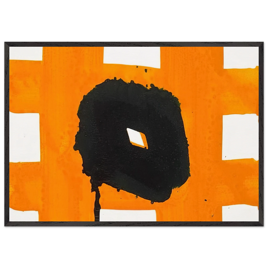 Untitled  SF78-233  - Sam Francis 70x100 cm / 28x40 inches Framed Art Print – Black Wooden Frame