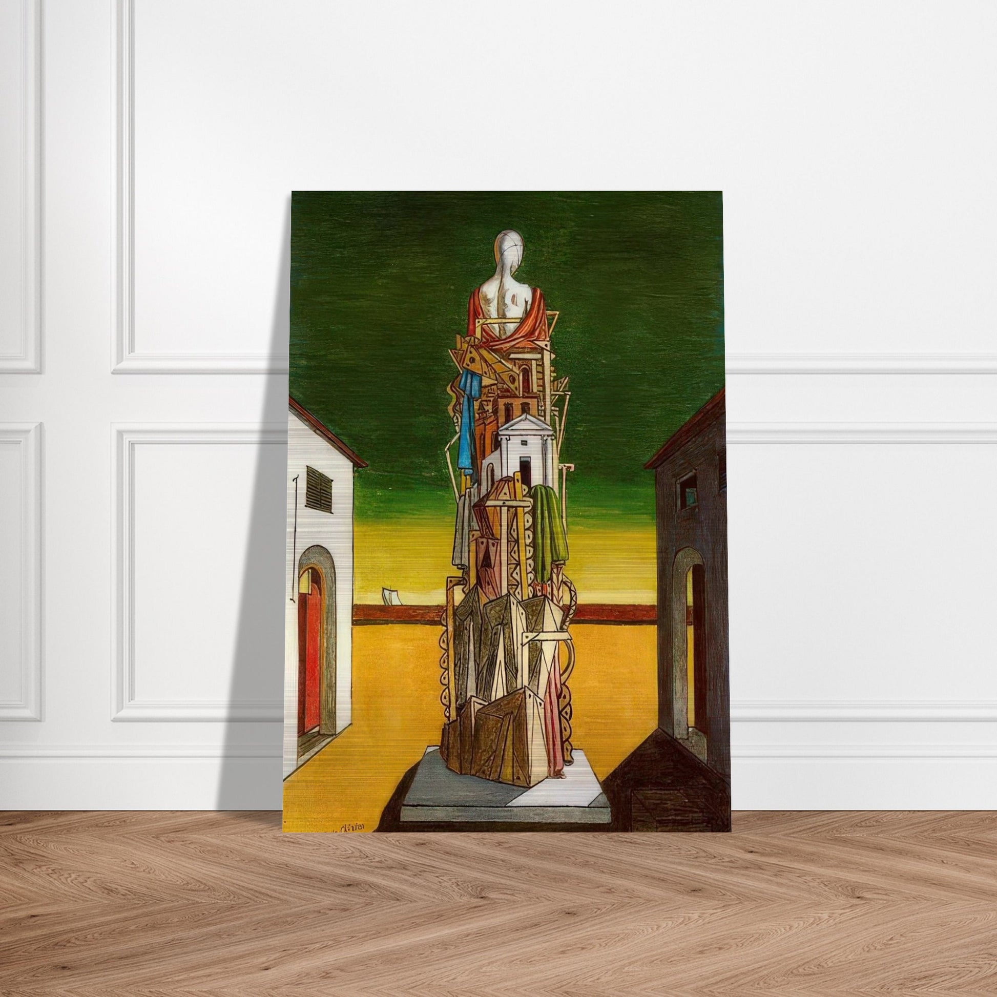 THE GREAT METAPHYSICIAN 1971 - Giorgio de Chirico Brushed Aluminum Print - 70x100 cm / 28x40 inches | Giorgio de Chirico Aluminum Print | Giorgio de Chirico Prints