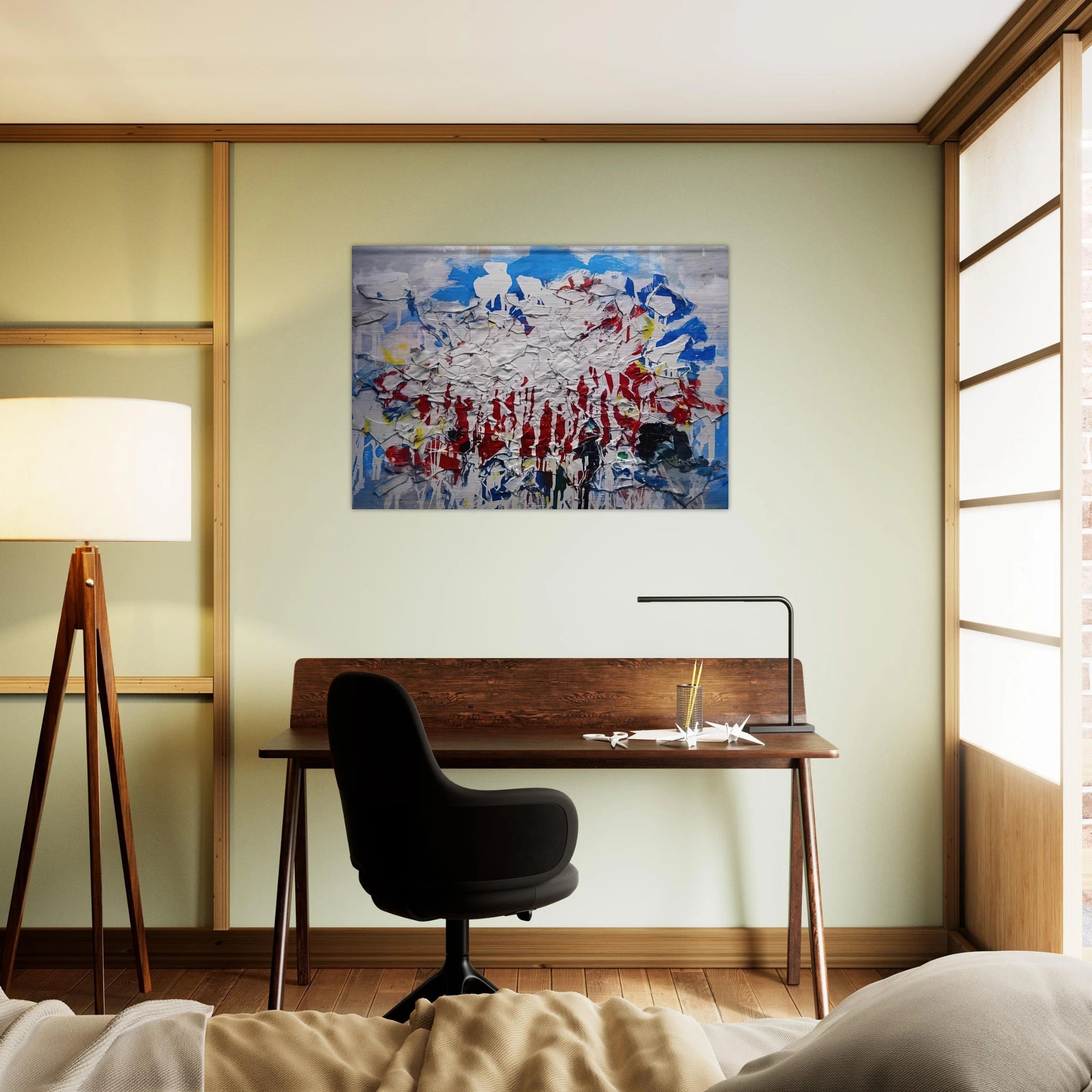 Untitled - 1958 - Robert Goodnough Brushed Aluminum Print - 70x100 cm / 28x40 inches | Robert Goodnough Aluminum Print | Robert Goodnough Prints